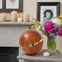 Massiv Holz Urne Für Asche Weltkugel Erdkugel Erde Erinnerungsurne von ArtistCremationUrns