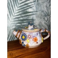 Handgefertigtes Keramik Tee-Set - Teekanne Und Tassen Rustikales Steinzeug-Set Für Teeliebhaber Einzigartige Geschenkidee Artistpauline von ArtistPauline