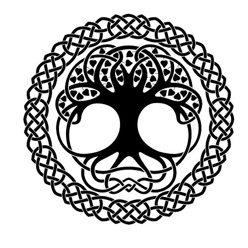 Wiederverwendbare Schablone "Baum des Lebens", keltisches Mandala, A3, A4, A5 und größere Größen, Wanddekor/M7 (wiederverwendbare PVC-Schablone, A5-Größe – 148 x 210 mm, 14,7 x 21,1 cm) von Artistic Sponge