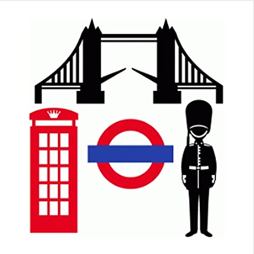 London Set Big Ben Guard Tower Bridge Telefonzelle England wiederverwendbare Schablone A3 A4 A5 & größere Größen/Tourist3 (wiederverwendbares Mylar, A5 Größe – 148 x 210 mm, 14,7 x 21,1 cm) von Artistic Sponge