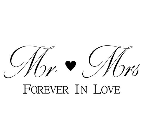 MR & MRS in Love Wiederverwendbare Schablone A3 A4 A5 & größere Größen Moderner Stil / N93 (PVC wiederverwendbare Schablone, A5 Größe - 148 x 210 mm, 5,8 x 8,3 Zoll) von Artistic Sponge