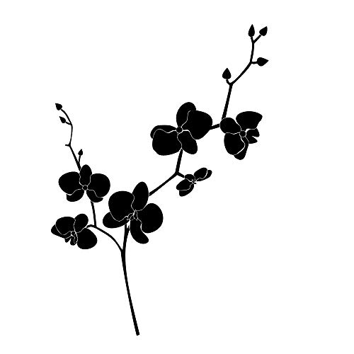 Wiederverwendbare Schablone mit Orchideen-Motiv, A3, A4, A5 & größere Größen, Shabby-Chic-Stil, moderner Stil, F34 (PVC, wiederverwendbare Schablone, A5-Größe – 148 x 210 mm, 14,7 x 21,1 cm) von Artistic Sponge