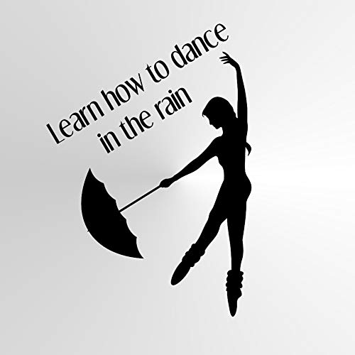 Wiederverwendbare Schablone mit Zitat „Learn How to Dance in The Rain“, A5, A4, A3 und größere Größen, Ballerina / Q81 (Mylar, wiederverwendbare Schablone, A5-Größe – 148 x 210 mm, 14,7 x 21,1 cm) Wiederverwendbare Schablone mit Zitat „Learn How to Dance in The Rain“, A5, A4, A3 und größere Größen, Ballerina / Q81 (Mylar, wiederverwendbare Schablone, A5-Größe – 148 x 210 mm, 14,7 x 21,1 cm) von Artistic Sponge