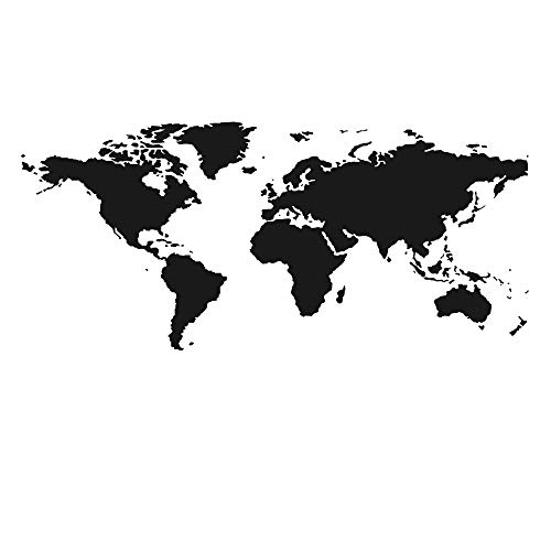 World Map Wiederverwendbare Schablone A3 A4 A5 & größere Größen Moderner Reisestil/P16 (PVC wiederverwendbare Schablone, Größe S - 70 x 100 cm, 70,1 x 100,1 cm) von Artistic Sponge