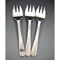 Satz Von 3 Silver Plated Italien 5" Flache Kindes Hors Deouvres Gabel von ArtisticInnerChi