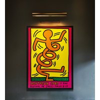 Vintage Keith Haring Poster 1983 von Artistposters