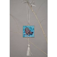 Kurzohr-Eule Ornament Oder Magnet/Vogel Eule Mini Canvas Kurzohr-Eule Ornament Oder Magnet/Vogel Eule Mini Canvas von ArtistsHoliday