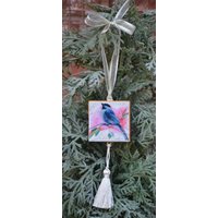 Meise Ornament Oder Magnet/Vogel Schwarzkopfmeise Mini Canvas Meise Ornament Oder Magnet/Vogel Schwarzkopfmeise Mini Canvas von ArtistsHoliday