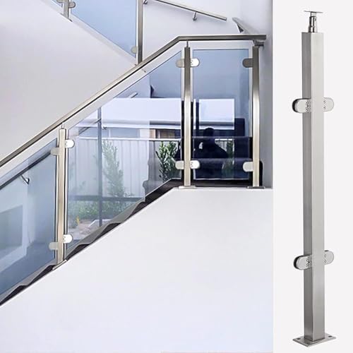 Artiz Drahtgeländer-Set Für Treppen/Terrassen Edelstahl-Seilgeländersystem Selbstmontage Für Treppeneingänge Im Innen- Und Außenbereich (4 Querstreben)(Middle Post,105cm/41.3") von Artiz