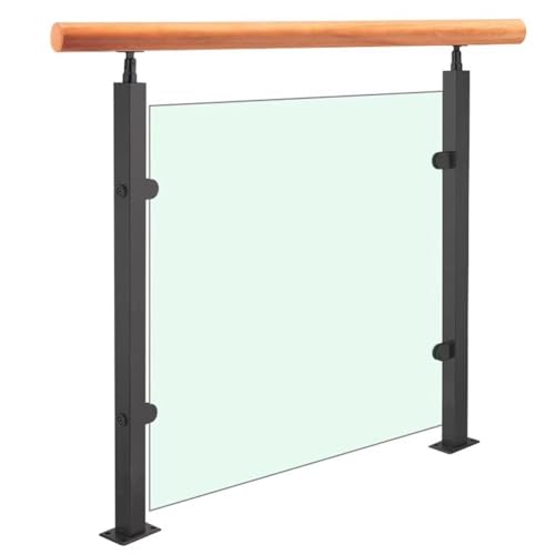 Artiz Glasgeländerpfosten, Glasgeländerpfostensystem Aus Edelstahl 304 Mit Klemme Für Geländer Im Innen- Und Außenbereich An Terrassen, Balkonen, Dachböden Und Treppen(Corner Post,105cm/41.3") von Artiz