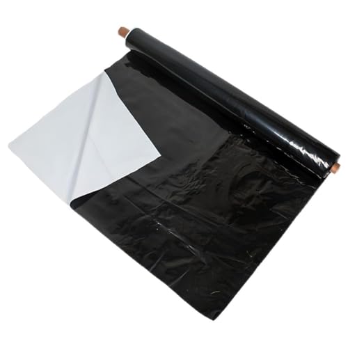 Artiz Schwarz-Weiß-Folie, 0,12 Mm Frischhaltefolie, Verdunkelungsplane Gewächshaus-Folie Schwarz-weiße Kunststofffolie Für Gewächshäuser, Gewächshäuser Und Heimwerkerprojekte(7x20m) von Artiz