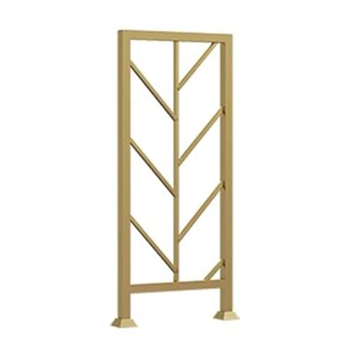 Artiz U-förmiger Treppenhandlauf, Mehrzweck-Handlauf, Dekoratives Geländer Sicherheits- Und Rutschfester Treppenhandlauf Für Innentreppen, Veranda, Dachboden, Flur, Stützstange(Gold-Platform,7PCS) von Artiz