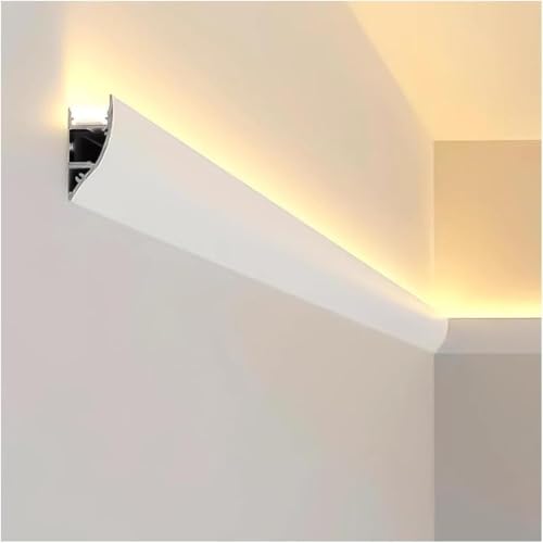 LED-Aluminium-Kanalsystem Mit Diffuser Abdeckung, Lineare Leuchten Wandfluter Für Das Wohnzimmer Für Nahtlose Akzentbeleuchtung(Neutral light,1.2m/3.9 ft) von Artiz
