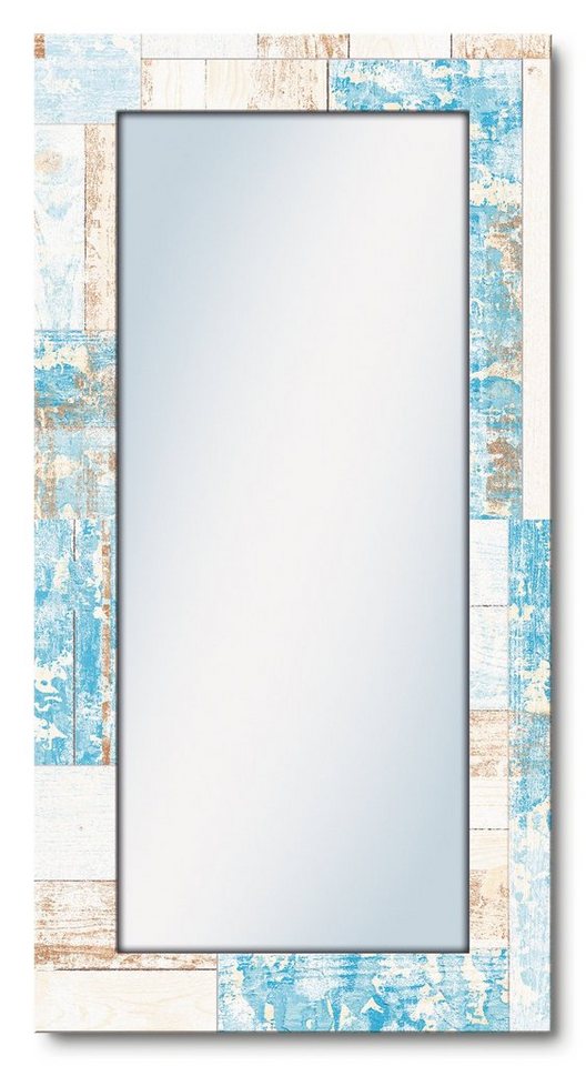 Artland Dekospiegel Maritimes Holz, gerahmter Ganzkörperspiegel, Wandspiegel, mit Motivrahmen, Landhaus von Artland