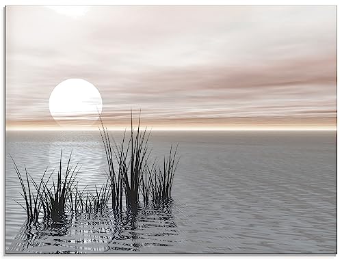 ARTland Wanddeko Glasbilder Wandbild Glas Bild einteilig 80 x 60 cm Landschaften Idyll Meer See Gräser Schilf Sonne Sonnenuntergang S5RM ARTland Wanddeko Glasbilder Wandbild Glas Bild einteilig 80 x 60 cm Landschaften Idyll Meer See Gräser Schilf Sonne Sonnenuntergang S5RM von ARTLAND