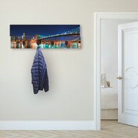 Artland Garderobenleiste "New York Skyline Brooklyn Bridge" von Artland