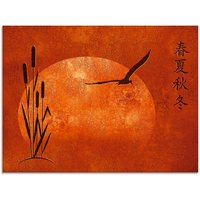 Artland Glasbild "Asiatische Jahreszeiten", Zen, (1 St.) von Artland