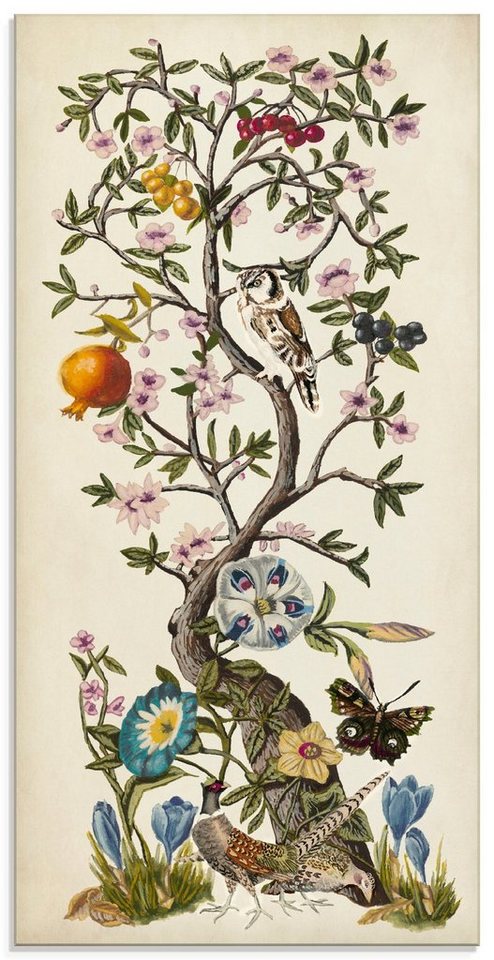 Artland Glasbild Chinoiserie Natur I, Pflanzen (1 St), in verschiedenen Größen von Artland