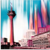 Artland Glasbild "Düsseldorf Skyline Collage I", Deutschland, (1 St.) von Artland