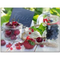Artland Glasbild "Frischer Früchte Sommer", Lebensmittel, (1 St.) von Artland