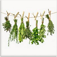 Artland Glasbild "Kräuter" Pflanzen 1 Stk. tlg. in verschiedenen Größen von Artland