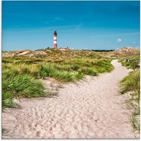 Artland Glasbild "Leuchtturm auf der Insel Amrum", Gebäude, (1 St.) von Artland