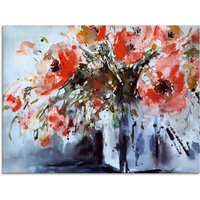 Artland Glasbild "Mohn in Vase", Blumen, (1 St.) von Artland