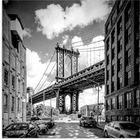 Artland Glasbild "New York City Manhattan Bridge I", Amerika, (1 St.) von Artland