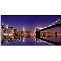 Artland Glasbild "New York Skyline", Amerika, (1 St.) von Artland