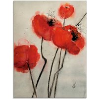 Artland Glasbild "Roter Mohn", Blumen, (1 St.) von Artland