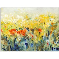 Artland Glasbild "Schwingende Blumen II", Blumenwiese, (1 St.) von Artland