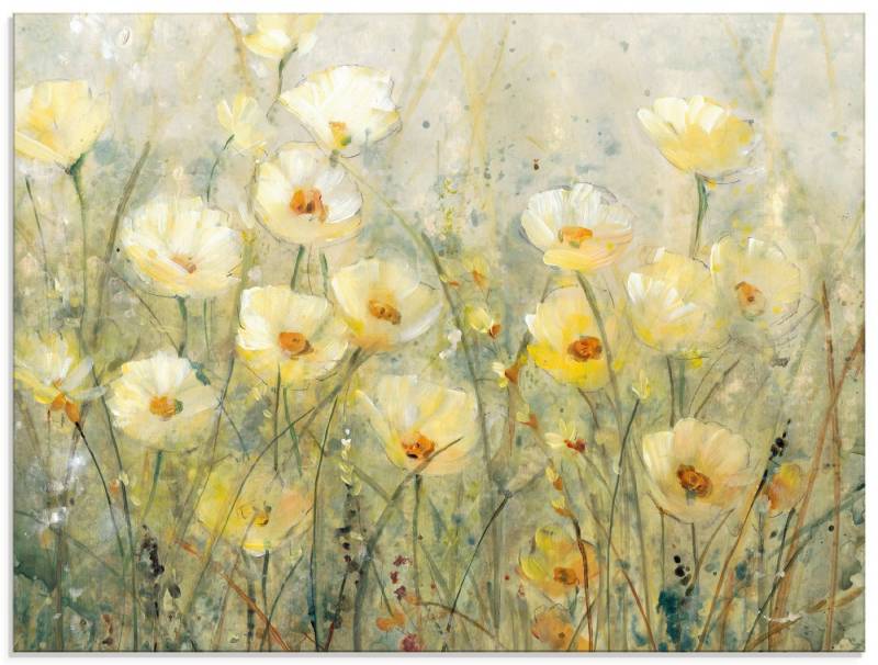 Artland Glasbild Sommer in voller Blüte I, Blumenwiese (1 St), in verschiedenen Größen von Artland