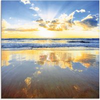 Artland Glasbild "Sonnenaufgang über dem Ozean", Himmel, (1 St.) von Artland