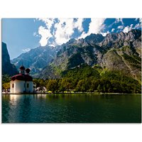 Artland Glasbild "St. Bartholomä Königssee I", Berge, (1 St.) von Artland