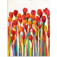 Artland Glasbild "Strotzen mit Farben I", Blumenwiese, (1 St.) von Artland