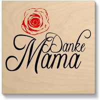 Artland Holzbild "Danke Mama", Sprüche & Texte, (1 St.) von Artland