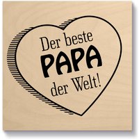 Artland Holzbild "Der beste Papa der Welt", (1 St.) von Artland