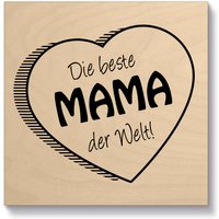 Artland Holzbild "Die beste Mama der Welt", (1 St.) von Artland