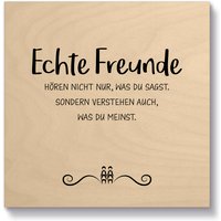 Artland Holzbild "Echte Freunde", Sprüche & Texte, (1 St.) von Artland