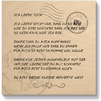 Artland Holzbild "Ich liebe Dich", Sprüche & Texte, (1 St.) von Artland