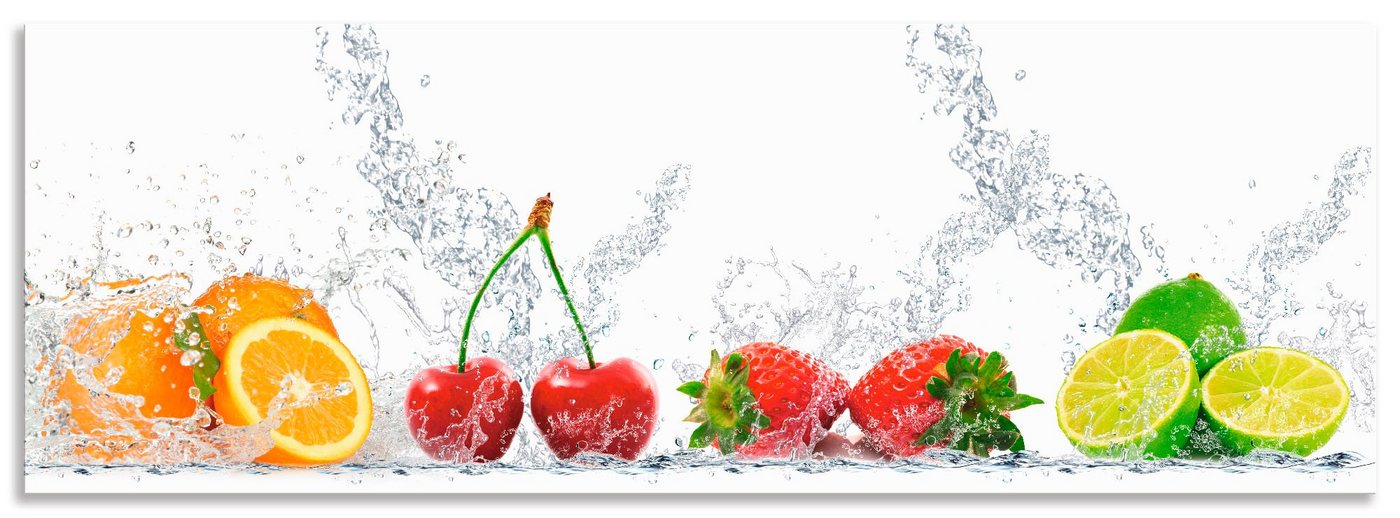 Artland Küchenrückwand Fruchtig erfrischend gesund Fruchtmix, (1-tlg), Alu Spritzschutz mit Klebeband, einfache Montage von Artland