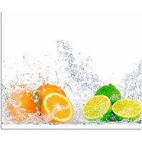 Artland Küchenrückwand "Fruchtig erfrischend gesund Fruchtmix" Alu Spritzschutz mit Klebeband, einfache Montage von Artland