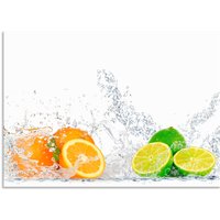 Artland Küchenrückwand "Fruchtig erfrischend gesund Fruchtmix" Alu Spritzschutz mit Klebeband, einfache Montage von Artland