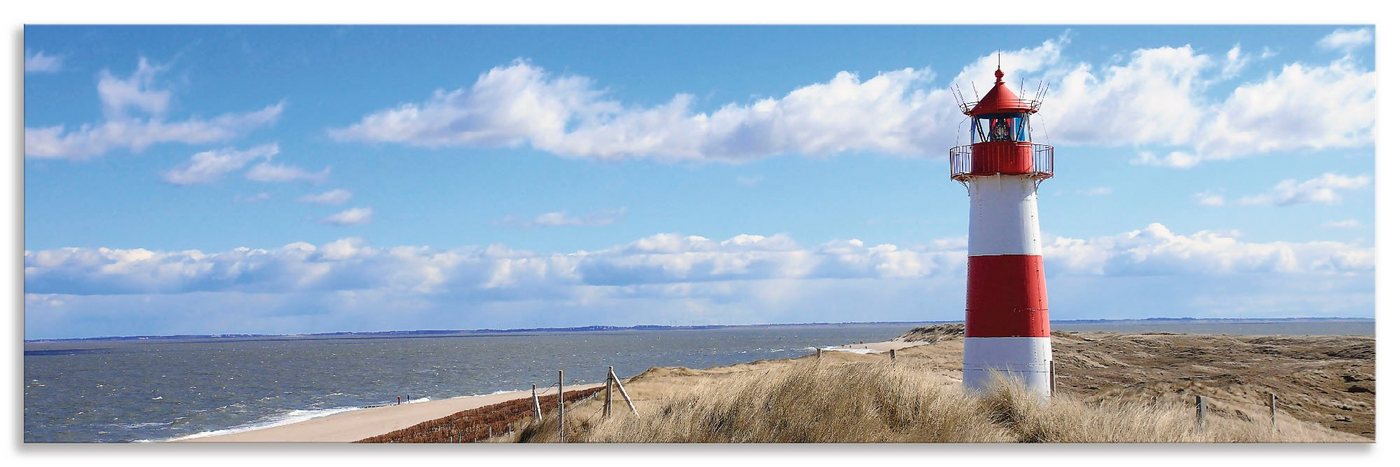 Artland Küchenrückwand Leuchtturm Sylt, (1-tlg), Alu Spritzschutz mit Klebeband, einfache Montage von Artland