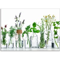 Artland Küchenrückwand "Öle mit Kräutern" Alu Spritzschutz mit Klebeband, einfache Montage von Artland