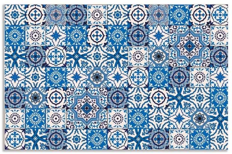Artland Küchenrückwand Orientalische Fliesen, (1-tlg), Alu Spritzschutz mit Klebeband, einfache Montage von Artland
