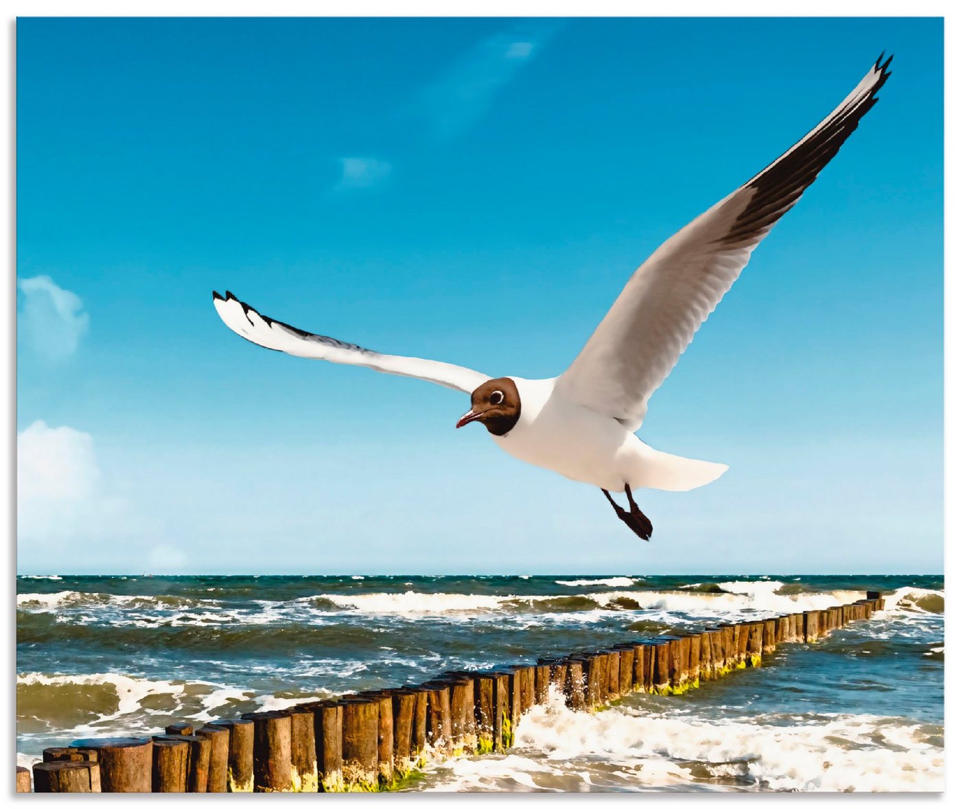 Artland Küchenrückwand Ostsee, (1-tlg), Alu Spritzschutz mit Klebeband, einfache Montage von Artland