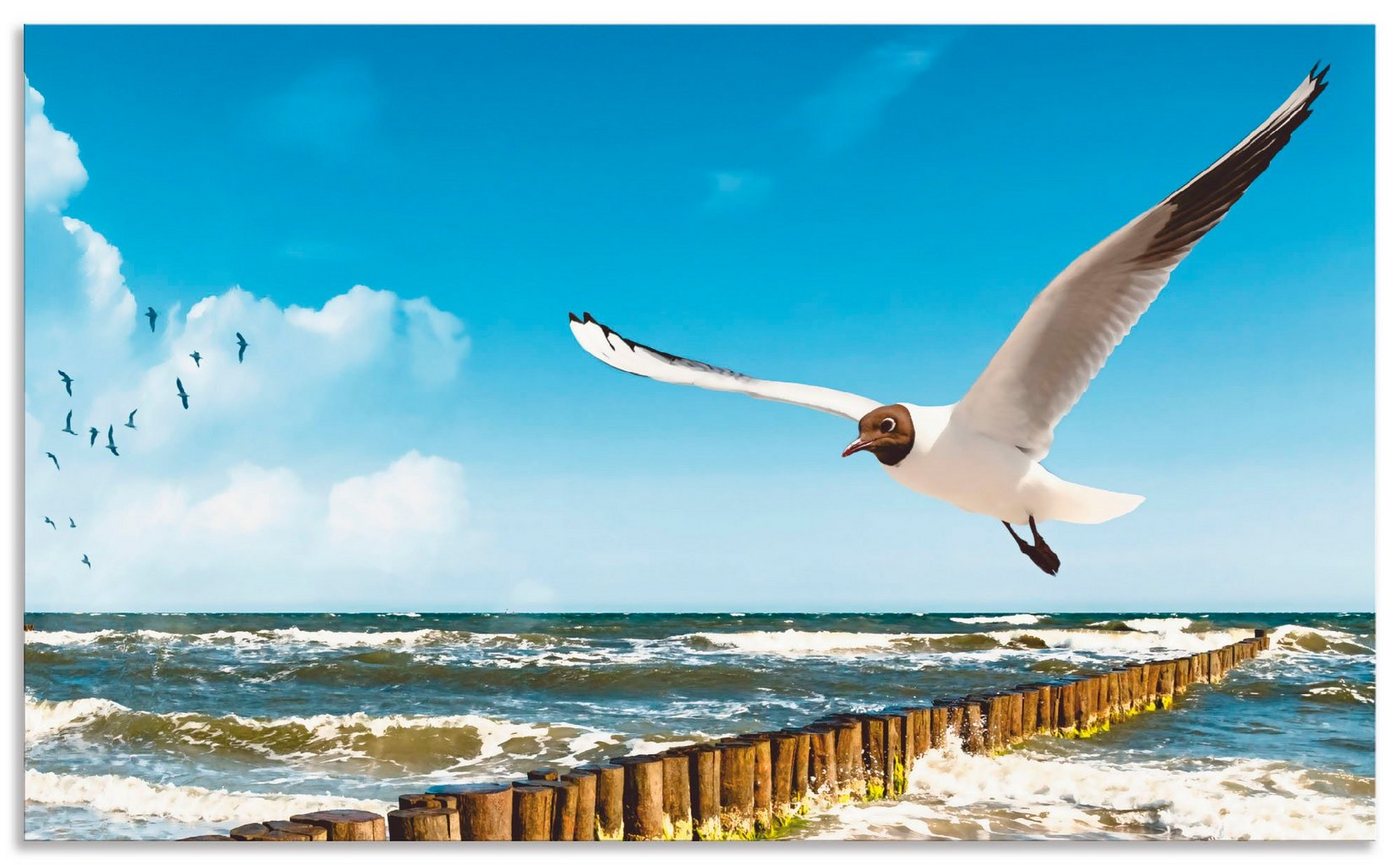 Artland Küchenrückwand Ostsee, (1-tlg), Alu Spritzschutz mit Klebeband, einfache Montage von Artland