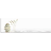 Artland Küchenrückwand "Zen Friede", (1 tlg.), Alu Spritzschutz mit Klebeband, einfache Montage von Artland