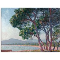 Artland Leinwandbild "Der Strand bei Juan-les-pins. 1888", Gewässer, (1 St.), auf Keilrahmen gespannt von Artland